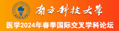 男生的几把插入女生下面小穴的软件南方科技大学医学2024年春季国际交叉学科论坛